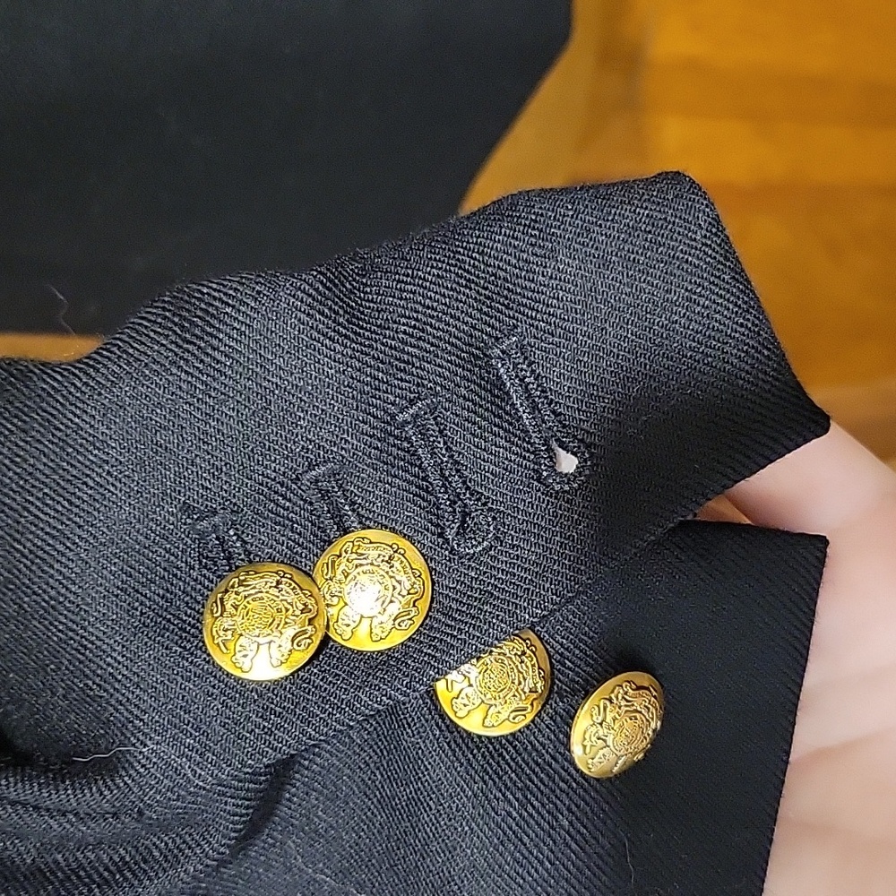 J.Crew Wool Black Schoolboy Blazer Sz 4 - Picture 5 of 7